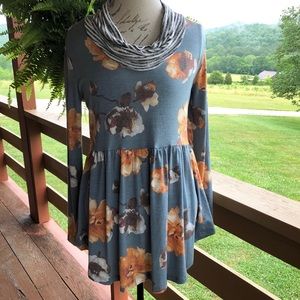 NWOT {Be Stage} floral print peplum top